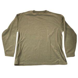 Guide Series Mens T-Shirt 3XLT Long Sleevele Fleece Pullover Outdoors Casual Tan